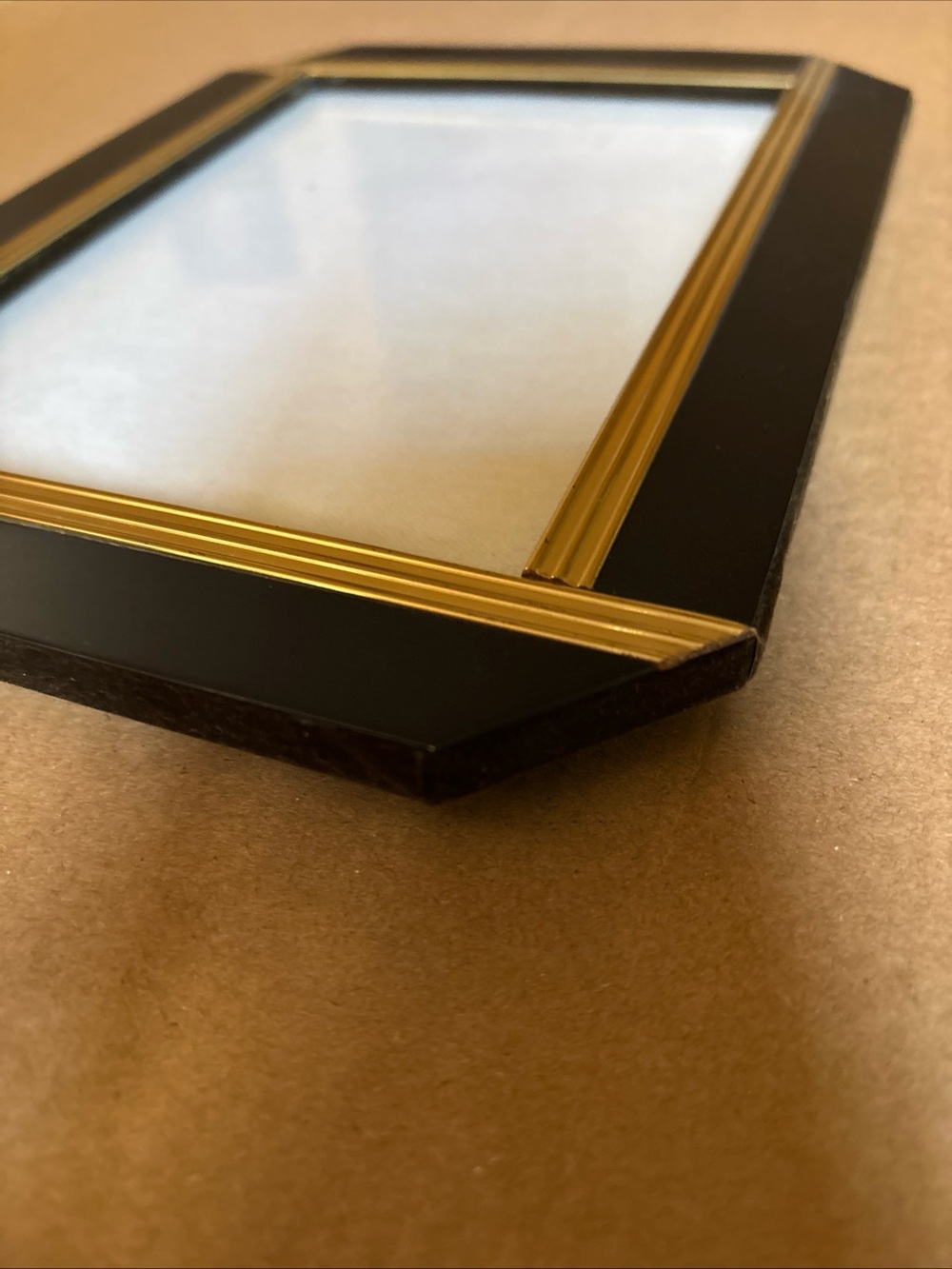 Vintage Black and Gold Picture Frame Art deco 6.5”x8.5” used home decoration - Picture 6 of 16